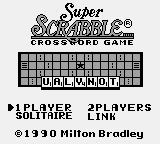Super Scrabble Title Screen